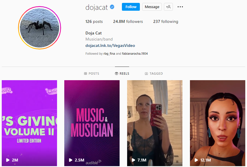 Doja Cat Instagram