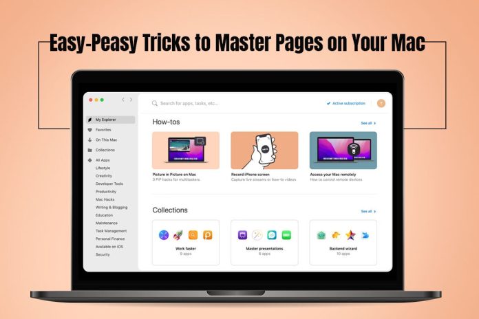 Pages on Your Mac