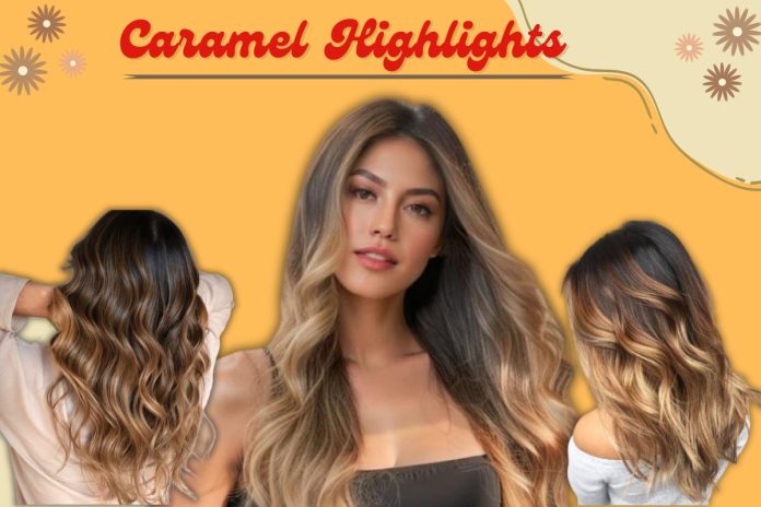 Caramel Highlights on Brown Hair