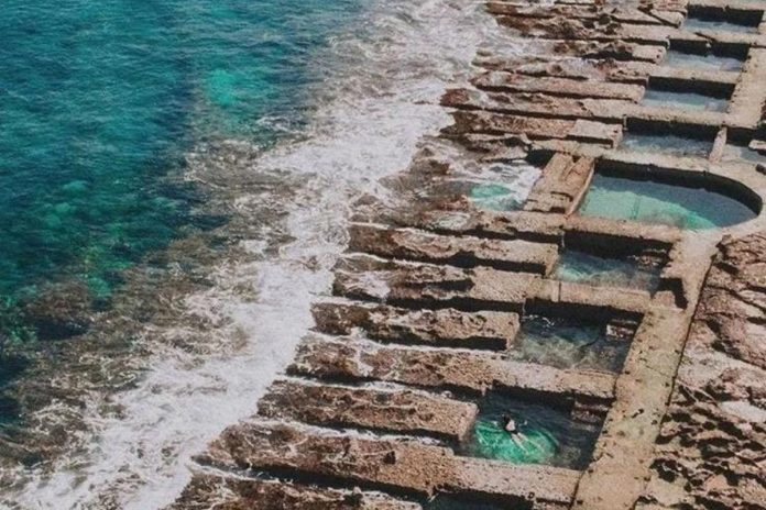 Roman Tidal Baths Malta Sea Level